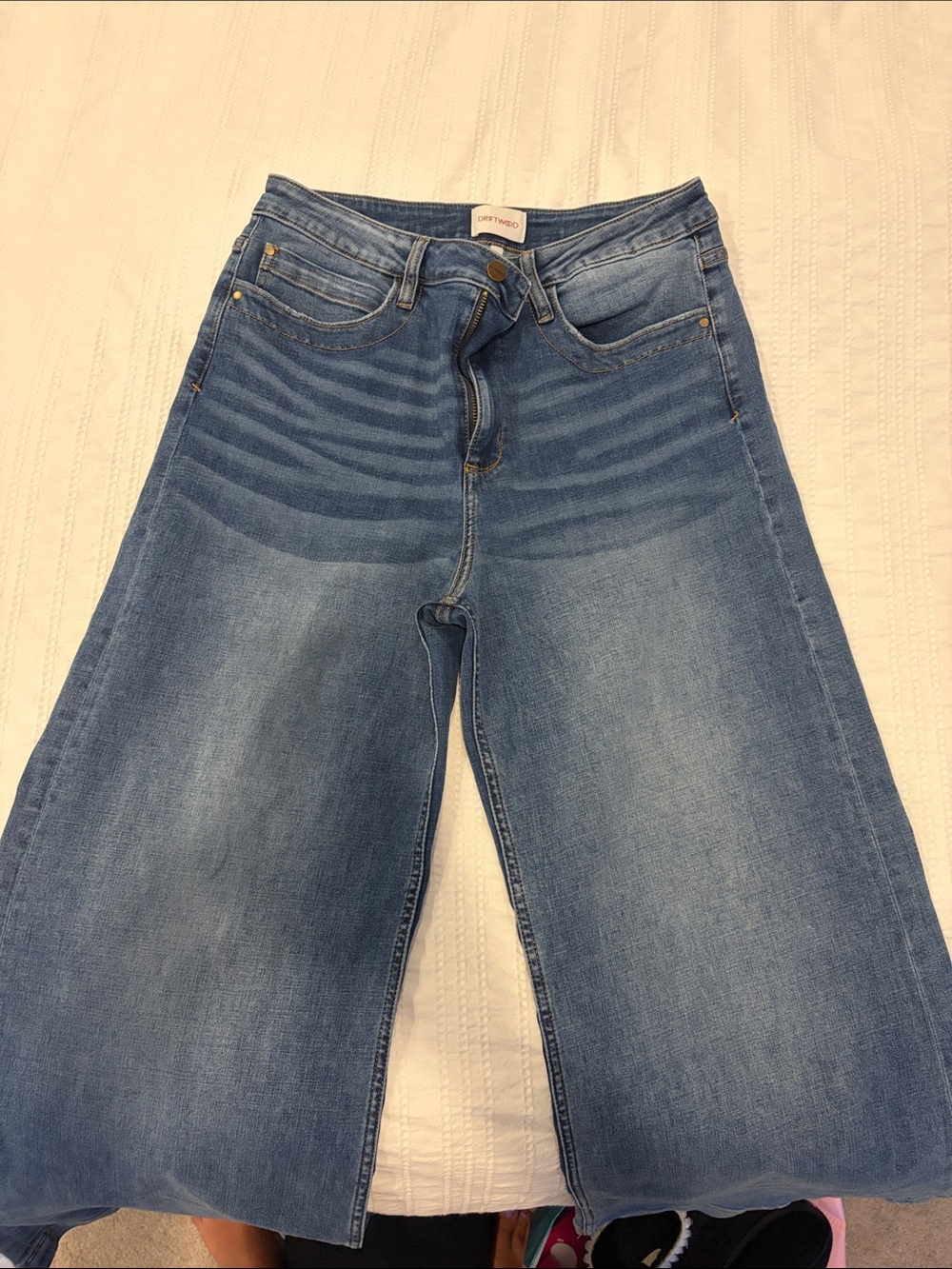 Driftwood brand High-Rise Wide Leg Women’s Jeans - Light Blue